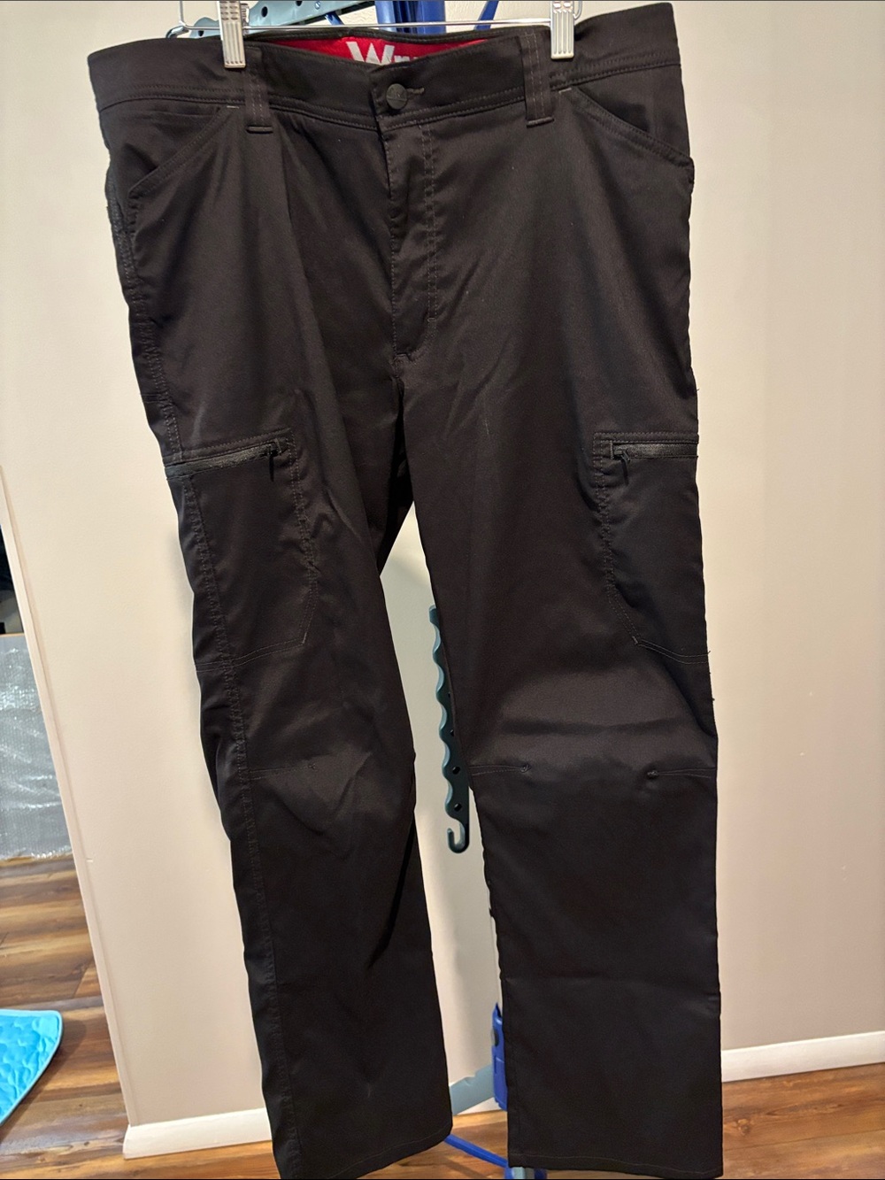 Wrangler Black Cargo Work Pants